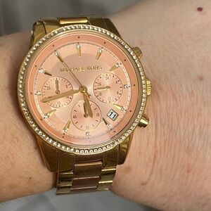 MICHAEL KORS Ritz MK6475 Rose Gold Dial Lady's Watch